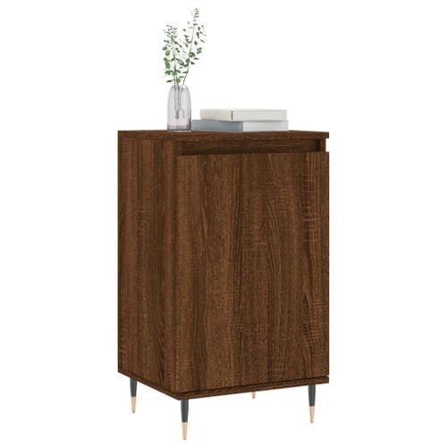 Buffet chêne marron 40x35x70 cm bois d'ingénierie - Photo n°3; ?>