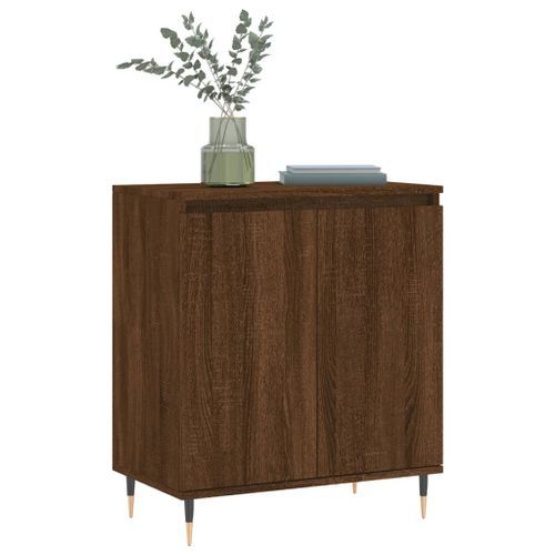 Buffet Chêne marron 60x35x70 cm Bois d'ingénierie - Photo n°3; ?>