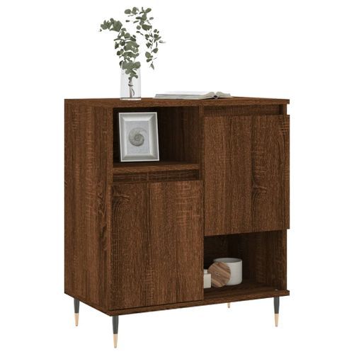 Buffet Chêne marron 60x35x70 cm Bois d'ingénierie - Photo n°3; ?>