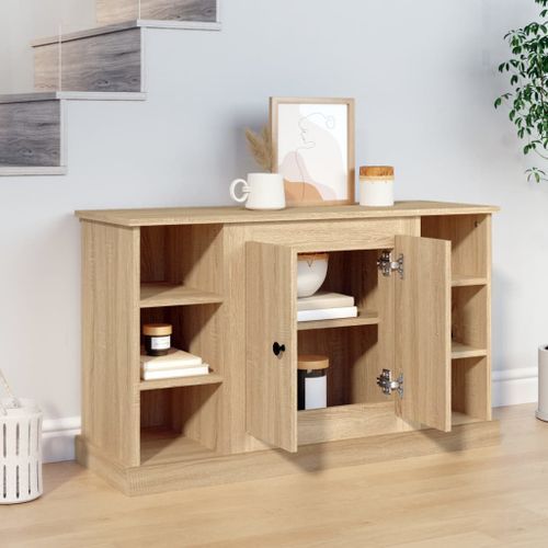 Buffet Chêne sonoma 100x35,5x60 cm Bois d'ingénierie - Photo n°3; ?>