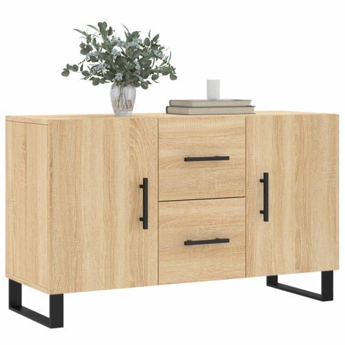 Buffet chêne sonoma 100x36x60 cm bois d'ingénierie - Photo n°3; ?>