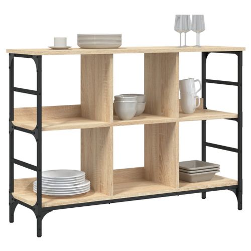 Buffet chêne sonoma 102x32x73,5 cm bois d'ingénierie - Photo n°3; ?>