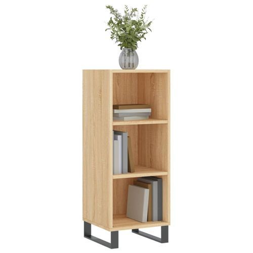 Buffet chêne sonoma 34,5x32,5x90 cm bois d'ingénierie - Photo n°3; ?>