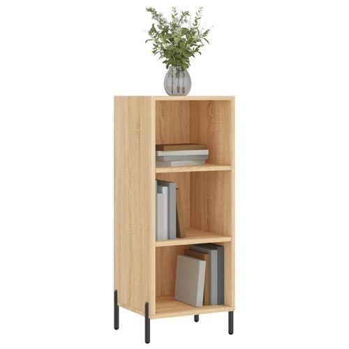 Buffet chêne sonoma 34,5x32,5x90 cm bois d'ingénierie - Photo n°3; ?>