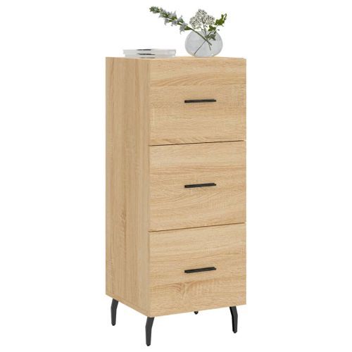 Buffet Chêne sonoma 34,5x34x90 cm Bois d'ingénierie - Photo n°3; ?>