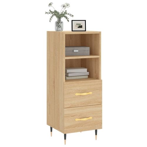 Buffet Chêne sonoma 34,5x34x90 cm Bois d'ingénierie - Photo n°3; ?>