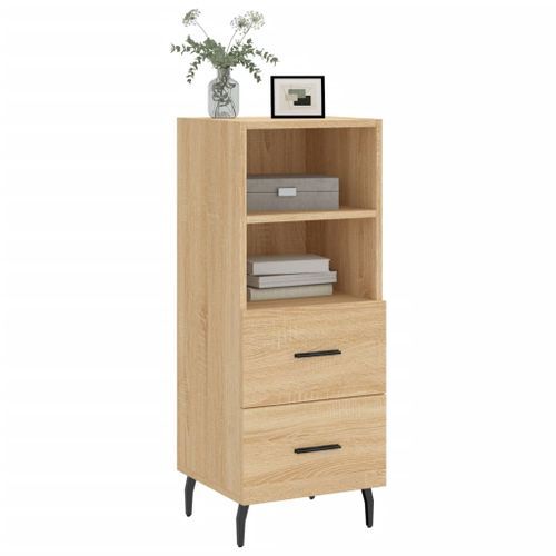 Buffet Chêne sonoma 34,5x34x90 cm Bois d'ingénierie - Photo n°3; ?>