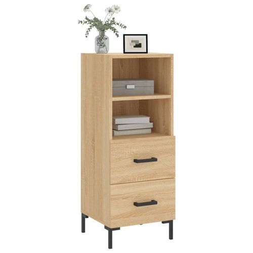 Buffet Chêne sonoma 34,5x34x90 cm Bois d'ingénierie - Photo n°3; ?>