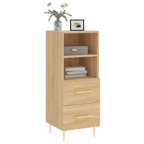 Buffet Chêne sonoma 34,5x34x90 cm Bois d'ingénierie - Photo n°3; ?>