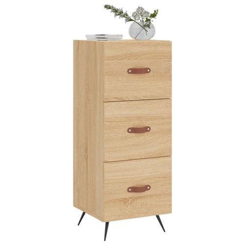 Buffet Chêne sonoma 34,5x34x90 cm Bois d'ingénierie - Photo n°3; ?>