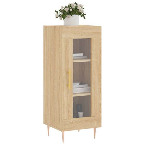 Buffet Chêne sonoma 34,5x34x90 cm Bois d'ingénierie - Photo n°3; ?>