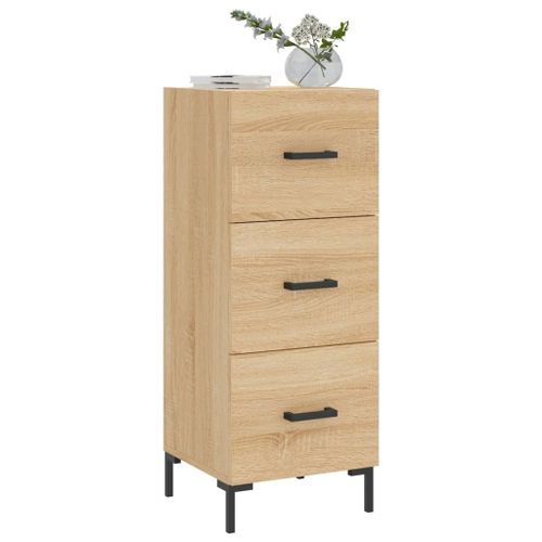 Buffet Chêne sonoma 34,5x34x90 cm Bois d'ingénierie - Photo n°3; ?>