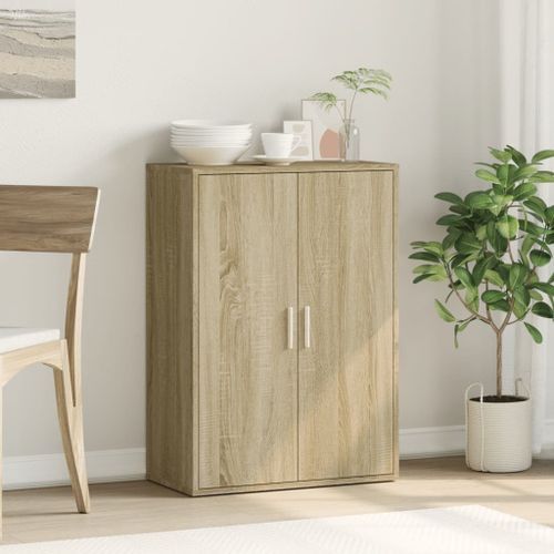 Buffet chêne sonoma 60x31x84 cm bois d'ingénierie - Photo n°3; ?>