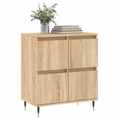 Buffet Chêne sonoma 60x35x70 cm Bois d'ingénierie - Photo n°3; ?>