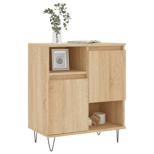 Buffet Chêne sonoma 60x35x70 cm Bois d'ingénierie - Photo n°3; ?>