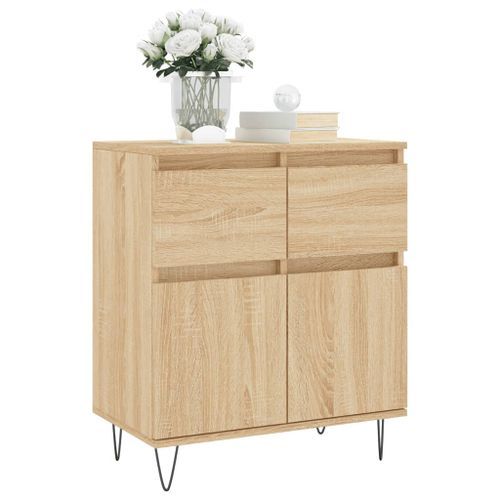 Buffet Chêne sonoma 60x35x70 cm Bois d'ingénierie - Photo n°3; ?>