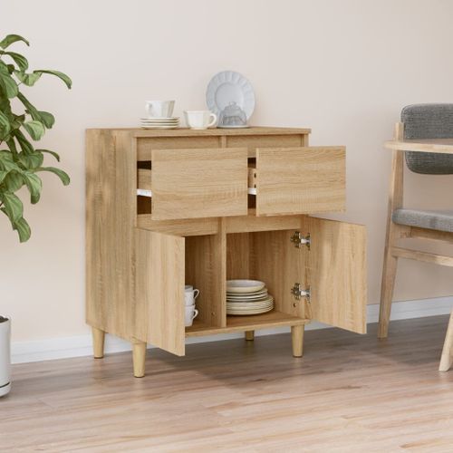 Buffet Chêne sonoma 60x35x70 cm Bois d'ingénierie - Photo n°3; ?>