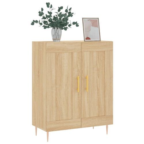 Buffet chêne sonoma 69,5x34x90 cm bois d'ingénierie - Photo n°3; ?>