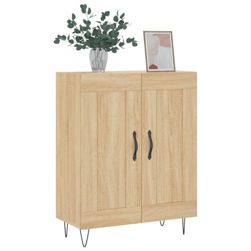 Buffet chêne sonoma 69,5x34x90 cm bois d'ingénierie - Photo n°3; ?>