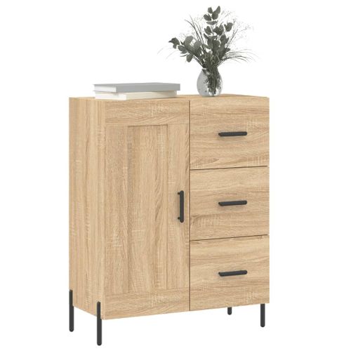 Buffet chêne sonoma 69,5x34x90 cm bois d'ingénierie - Photo n°3; ?>