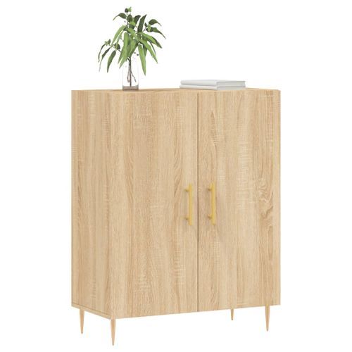 Buffet chêne sonoma 69,5x34x90 cm bois d'ingénierie - Photo n°3; ?>