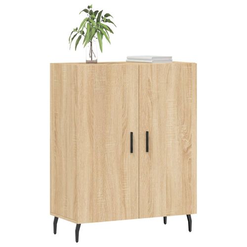 Buffet chêne sonoma 69,5x34x90 cm bois d'ingénierie - Photo n°3; ?>