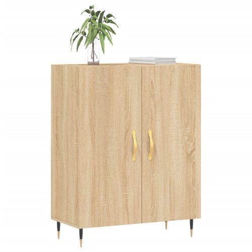 Buffet chêne sonoma 69,5x34x90 cm bois d'ingénierie - Photo n°3; ?>