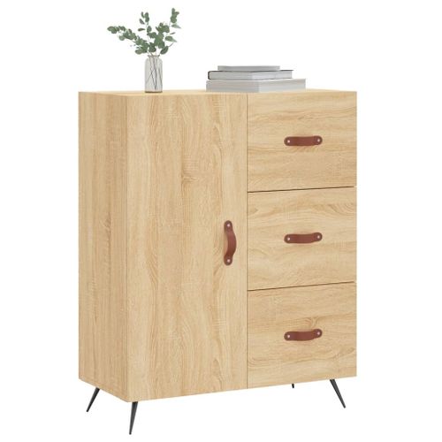 Buffet chêne sonoma 69,5x34x90 cm bois d'ingénierie - Photo n°3; ?>