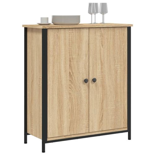 Buffet chêne sonoma 70x30x80 cm bois d'ingénierie - Photo n°3; ?>