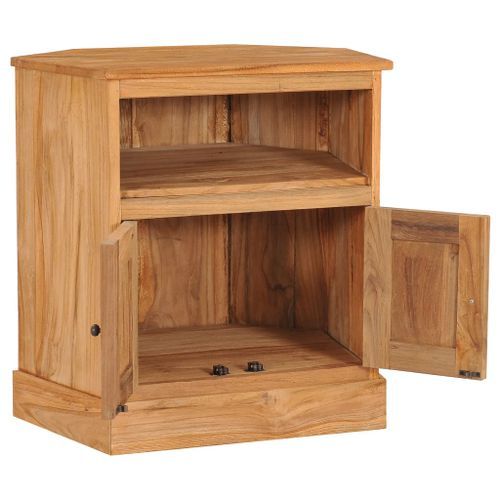 Buffet d'angle 60x45x60 cm Bois de teck massif - Photo n°2; ?>