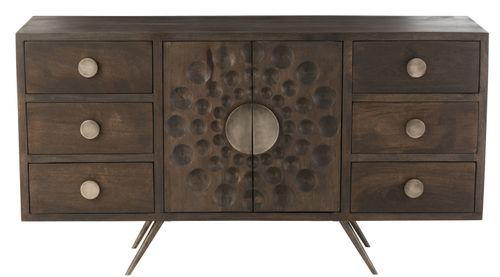 Buffet en bois de manguier marron Ilona L 150 cm - Photo n°3; ?>