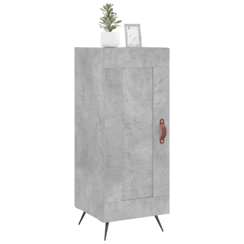 Buffet Gris béton 34,5x34x90 cm Bois d'ingénierie - Photo n°3; ?>