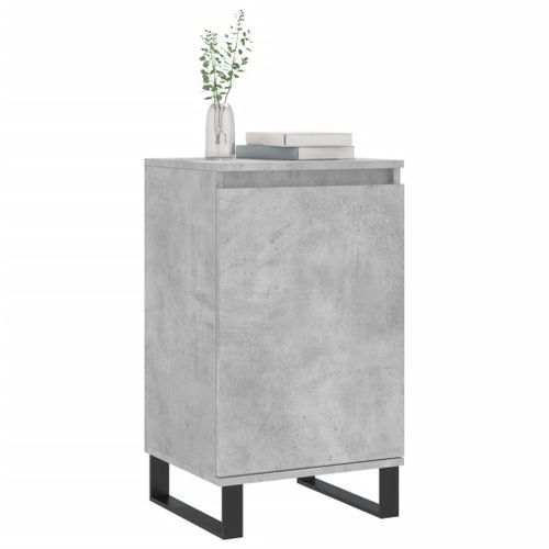 Buffet gris béton 40x35x70 cm bois d'ingénierie - Photo n°3; ?>