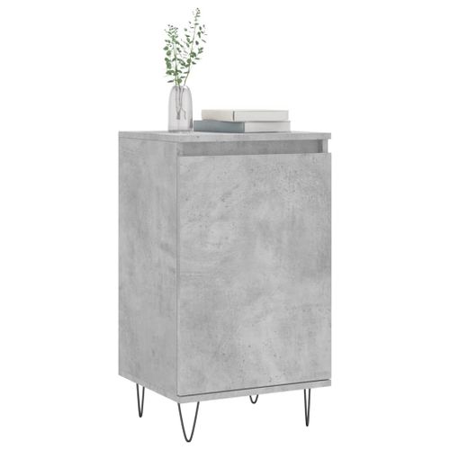 Buffet gris béton 40x35x70 cm bois d'ingénierie - Photo n°3; ?>