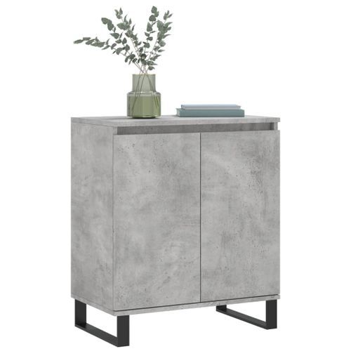 Buffet Gris béton 60x35x70 cm Bois d'ingénierie - Photo n°3; ?>