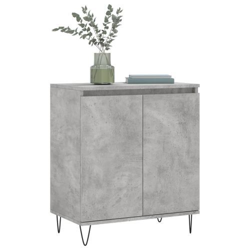 Buffet Gris béton 60x35x70 cm Bois d'ingénierie - Photo n°3; ?>