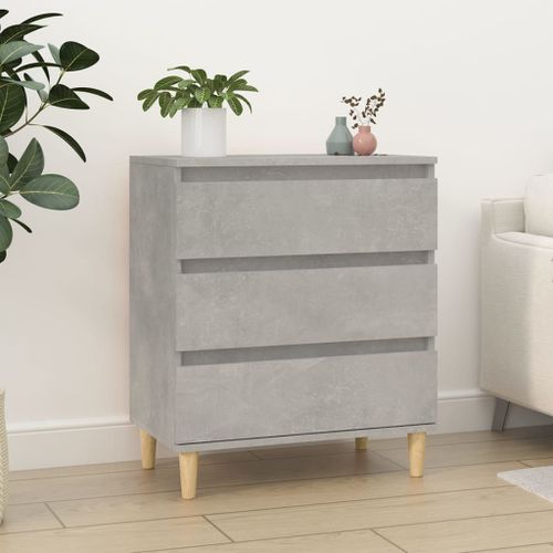 Buffet Gris béton 60x35x70 cm Bois d'ingénierie - Photo n°2; ?>