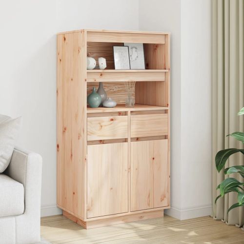 Buffet haut 60x40x116,5 cm Bois massif de pin - Photo n°2; ?>