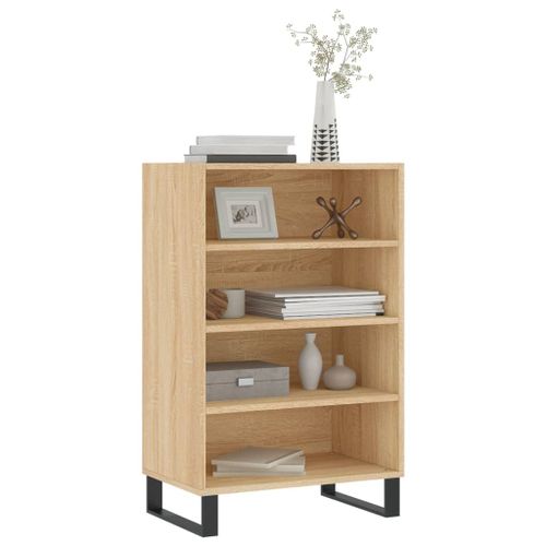 Buffet haut chêne sonoma 57x35x90 cm bois d'ingénierie - Photo n°3; ?>