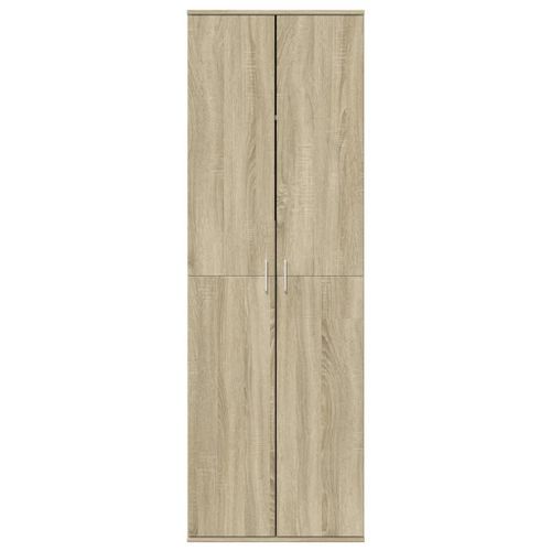 Buffet haut chêne sonoma 60x35x180 cm bois d'ingénierie - Photo n°3; ?>