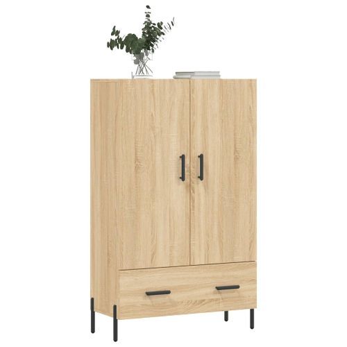 Buffet haut chêne sonoma 69,5x31x115 cm bois d'ingénierie - Photo n°3; ?>