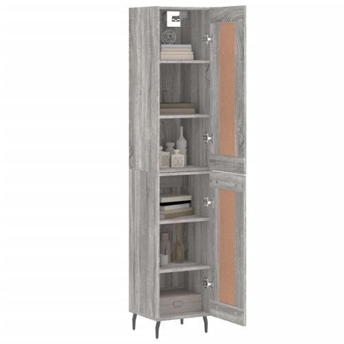 Buffet haut Sonoma gris 34,5x34x180 cm Bois d'ingénierie - Photo n°3; ?>