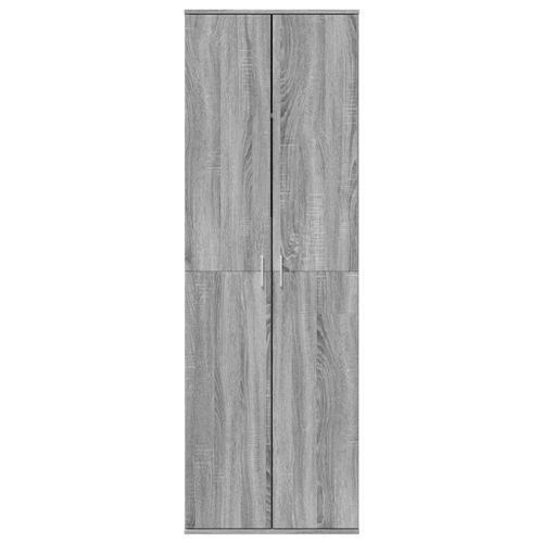 Buffet haut sonoma gris 60x35x180 cm bois d'ingénierie - Photo n°3; ?>