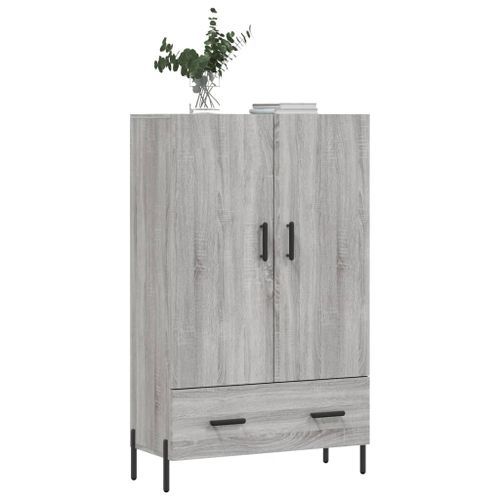 Buffet haut sonoma gris 69,5x31x115 cm bois d'ingénierie - Photo n°3; ?>