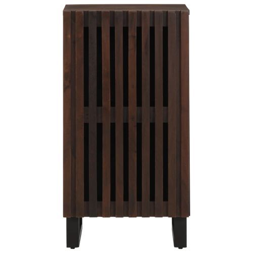 Buffet marron 40x34x75 cm bois massif de manguier - Photo n°3; ?>