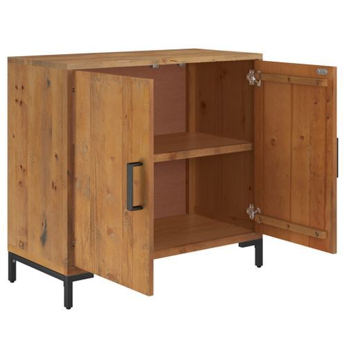 Buffet Marron 75x35x70 cm Bois de pin massif - Photo n°2; ?>