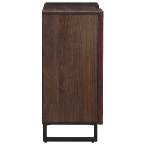 Buffet marron 90x34x75 cm bois massif de manguier - Photo n°3; ?>