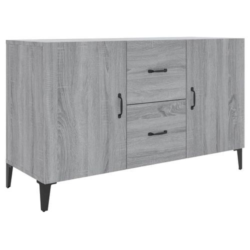 Buffet Sonoma gris 100x36x60 cm Bois d'ingénierie - Photo n°2; ?>