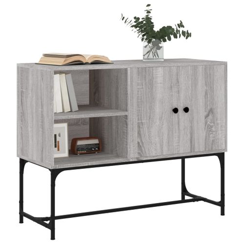 Buffet sonoma gris 100x40x79,5 cm bois d'ingénierie - Photo n°3; ?>