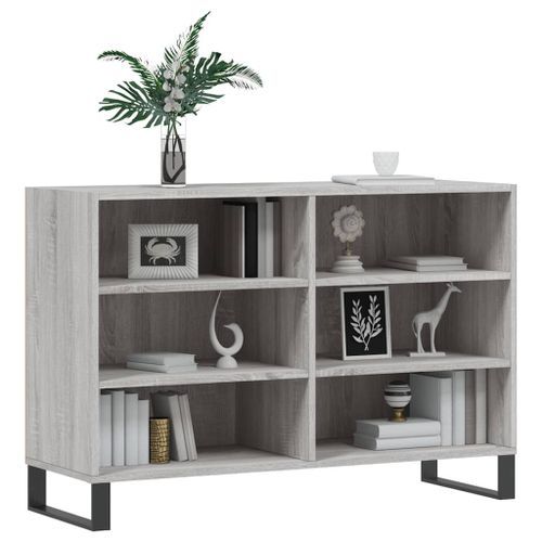 Buffet sonoma gris 103,5x35x70 cm bois d'ingénierie - Photo n°3; ?>